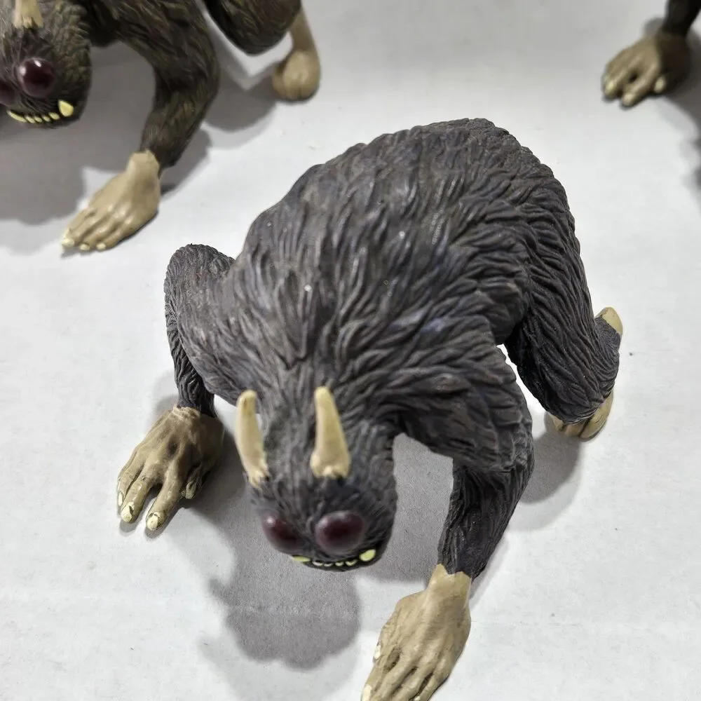 Lot of 4 Bone Comic Rat Creature Figures - Jeff Smith Collectibles
